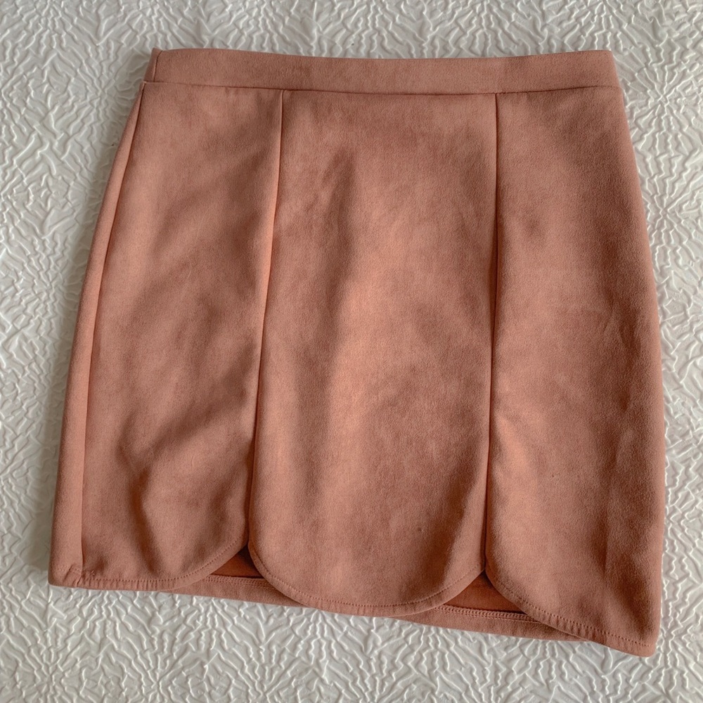 BNWOT! Charlotte Russe micro suede tulip skirt!